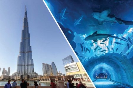 Combo : Burj Khalifa + Dubai Aquarium + Dubai Frame Tickets