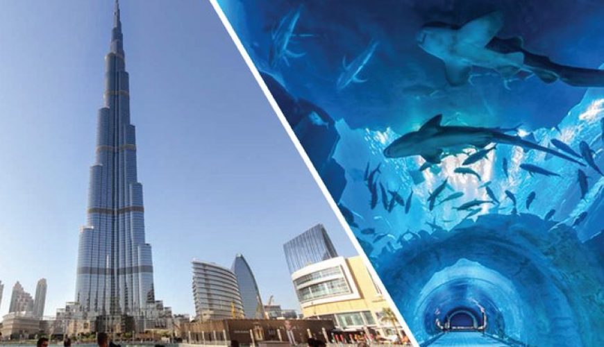 Combo : Burj Khalifa + Dubai Aquarium + Dubai Frame Tickets