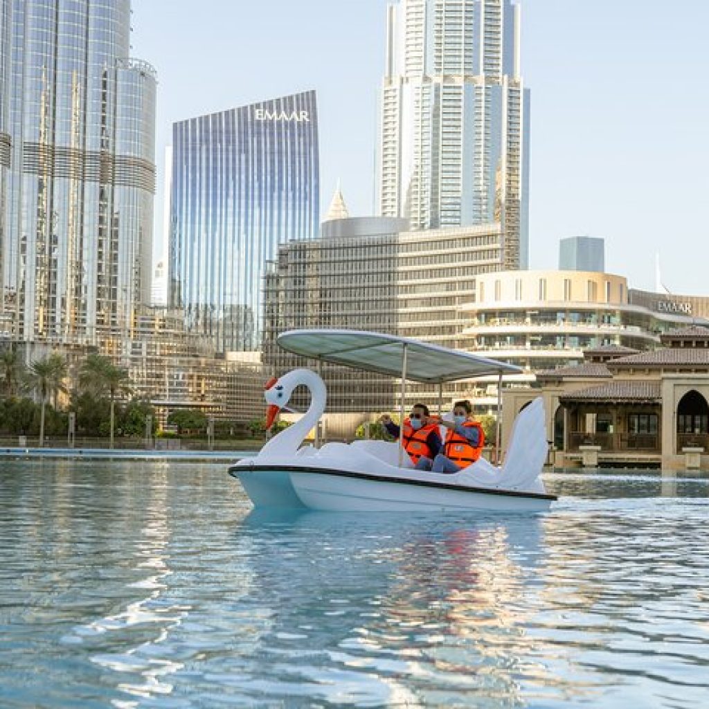 Dubai Fountain Pedal Swan Boats