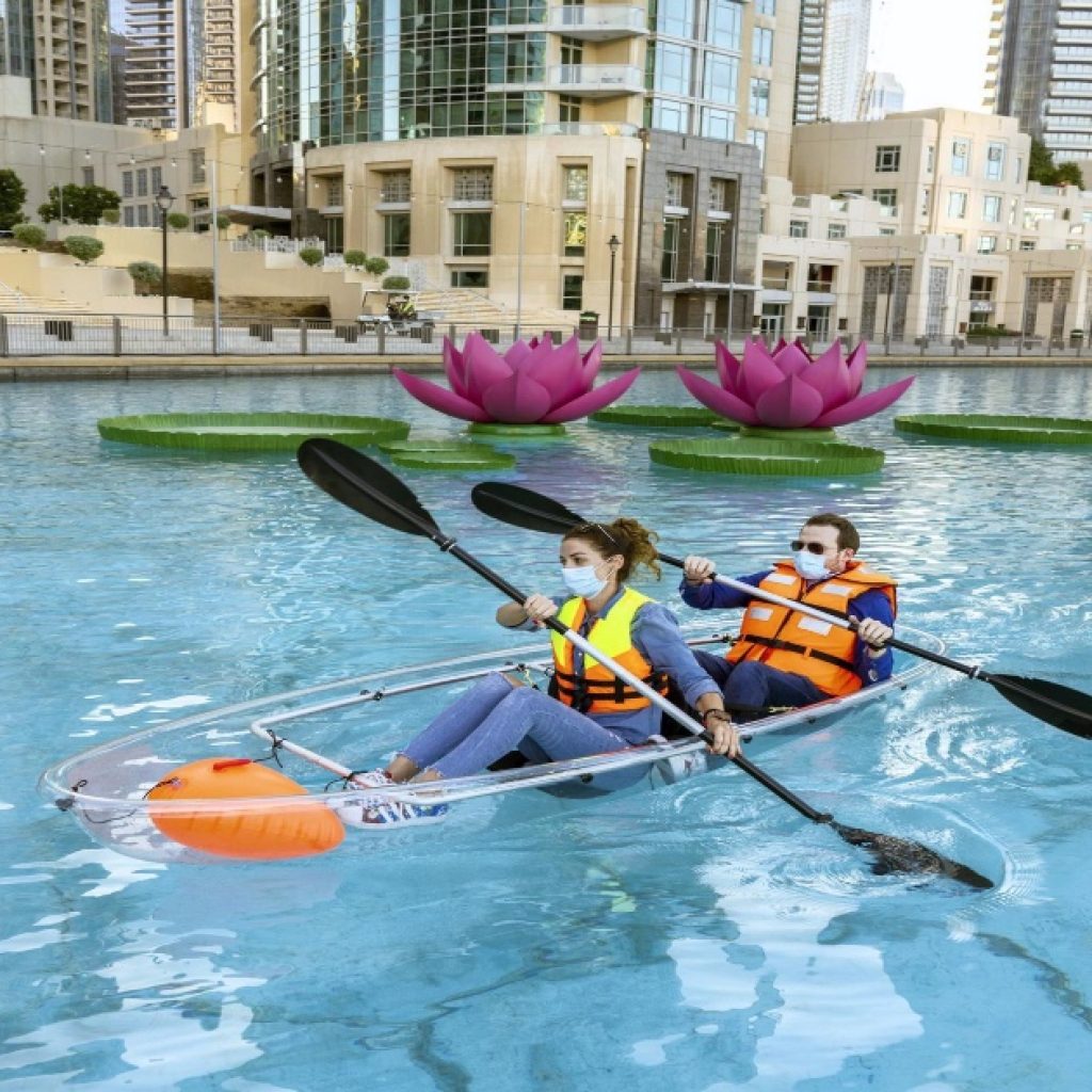 Dubai Fountain Pedal Swan Boats