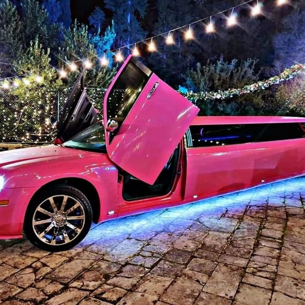 Pink Limousine Ride Dubai