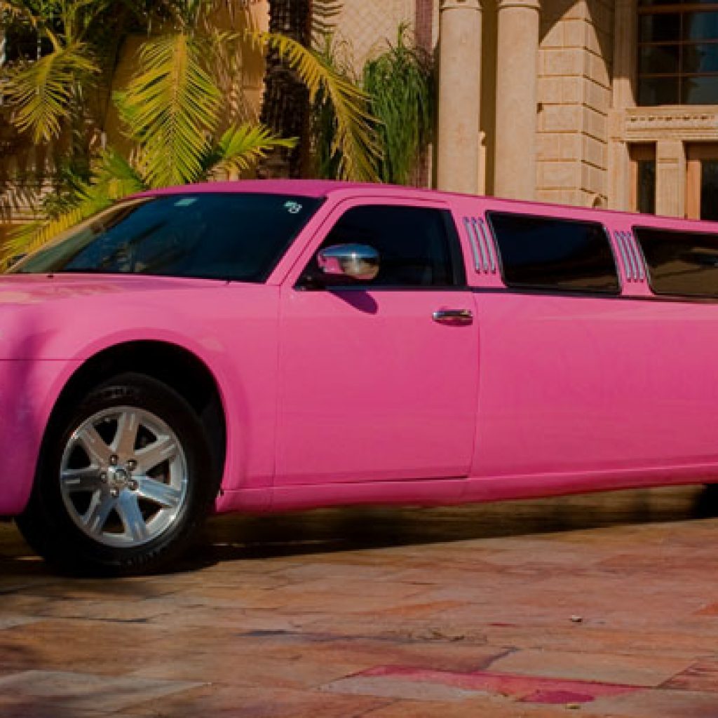 Pink Limousine Ride Dubai