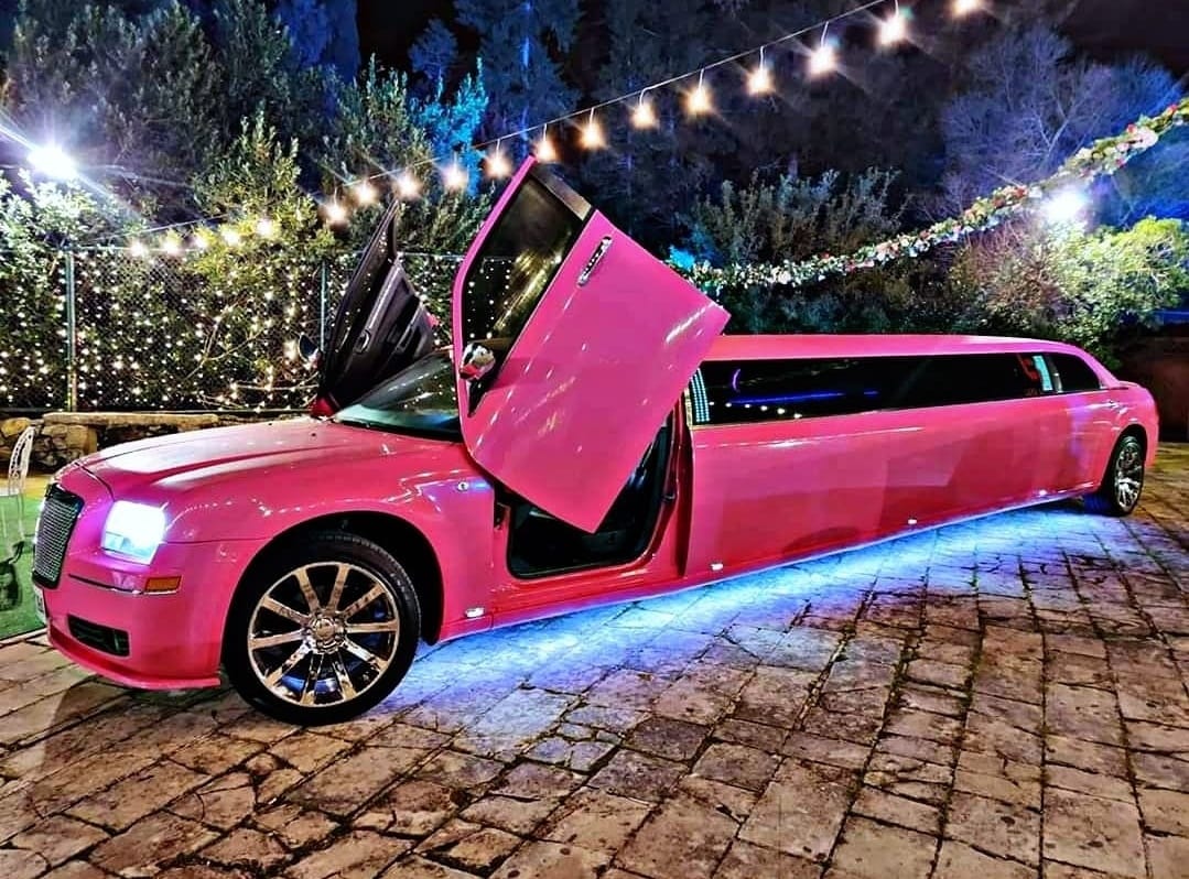 Pink Limousine Ride Dubai