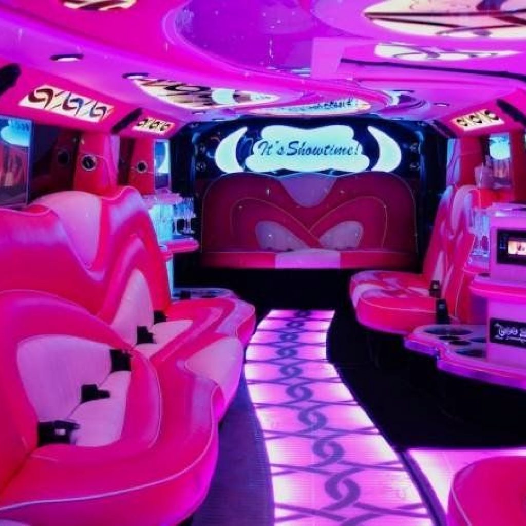 Pink Limousine Ride Dubai