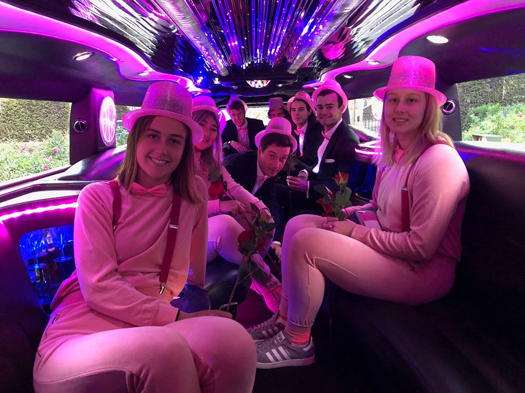 Pink Limousine Ride Dubai