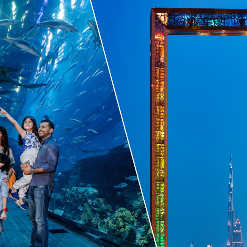 Combo: Dubai Aquarium + Green Planet + Dubai Frame Tickets